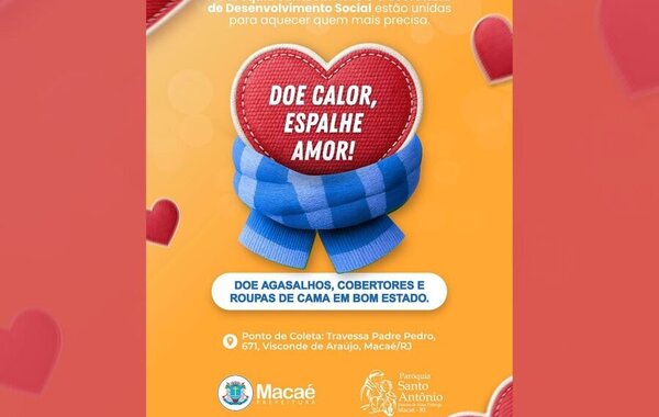 Doe calor, espalhe amor!