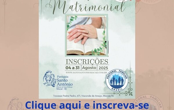 Catequese Matrimonial - 2º semestre