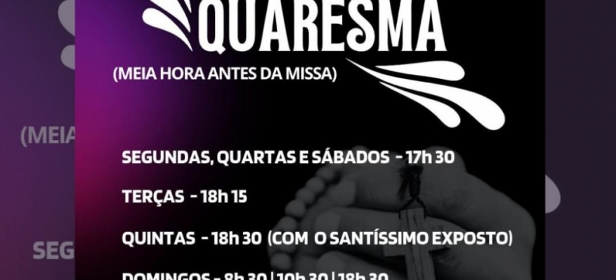Terço na Quaresma
