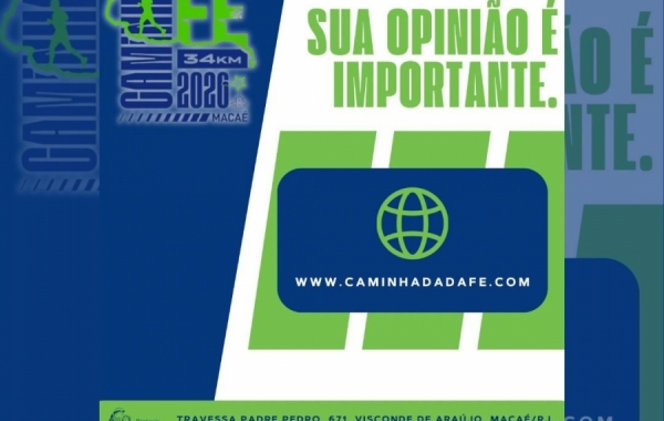 Avalie a Caminhada da fé 2026 