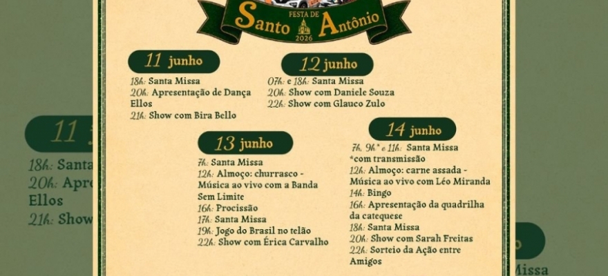 Igreja de Santo Antônio inicia Trezena e prepara grande festa do padroeiro 