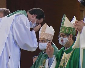 29/10/2021 -  Missa de Encerramento do Retiro Anual do Clero e da Romaria Diocesana no Santuário Nacional de Aparecida/SP