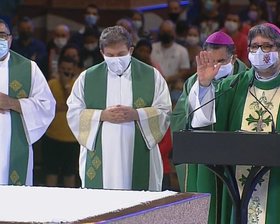 29/10/2021 -  Missa de Encerramento do Retiro Anual do Clero e da Romaria Diocesana no Santuário Nacional de Aparecida/SP