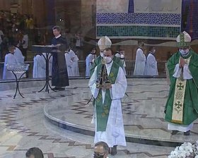 29/10/2021 -  Missa de Encerramento do Retiro Anual do Clero e da Romaria Diocesana no Santuário Nacional de Aparecida/SP